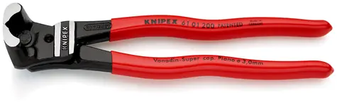 Knipex 61 01 200 Fronthebel-Schneidzange mit großem Getriebe 200 mm 