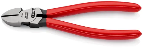 Knipex 70 01 160 Seitenschneider 160mm / weich: 4mm / mittelhart: 3mm / hart: 2mm
