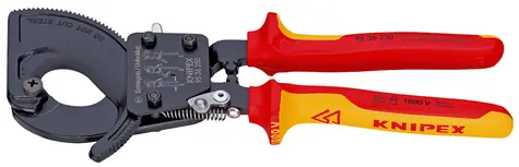 Knipex 95 36 250 Kabelzange VDE (Ratschenprinzip mit Raste) 250mm / 32mm / 240mm2 / MCM 500