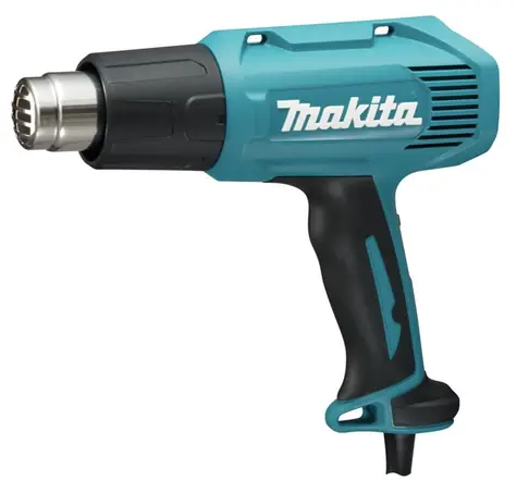 Makita HG5030K / Heißluftpistole / 1600 W / Temperatur 350° - 550°C / Luftdurchsatz 300 - 500 l/min