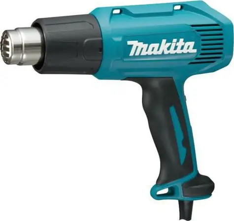 Makita HG6030K / Heißluftpistole / 1800W / Temperatur 50° - 600°C / Luftmenge 250 - 500 l-min