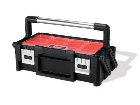Keter Cantilever Tool Box 18" schwarz / Werkzeugkasten / 46 x 14,5 x 24 cm