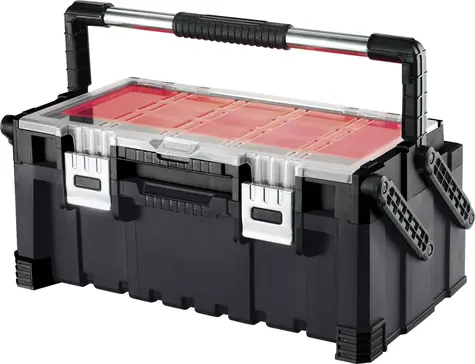 Keter Cantilever Tool Box 22" schwarz / Werkzeugkasten / 57 x 24 x 31 cm