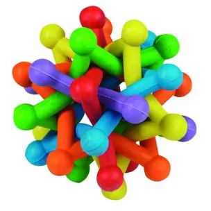 Flamingo Gummispielzeug ATOM farbig 10cm