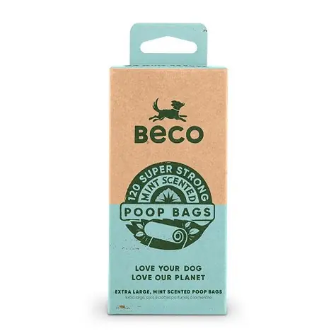 BeCoThings Beco Kotbeutel mit Pfefferminzduft 120 Stück / ökologisch