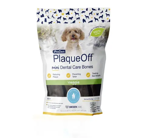 ProDen PlaqueOff Mini Dental Bones pflanzlich 340g