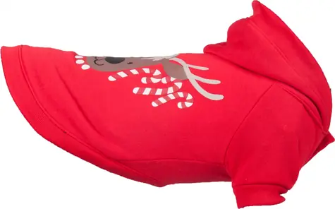 Flamingo Weihnachts-Sweatshirt für Hunde, rot, 25 cm