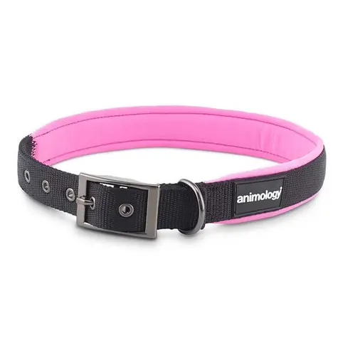 Animology Hundehalsband Nylon rosa - Größe XL