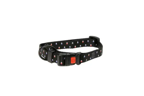 Karlie ASP Mix&Match Halsband schwarz Dreiecksmotiv - Größe S 30-45cm 15mm