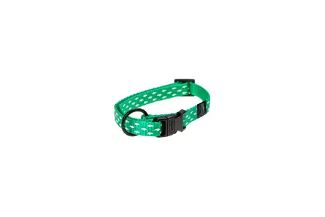 Karlie ASP Mix&Match Halsband grün Haimotiv - Größe XS 20-35cm 10mm