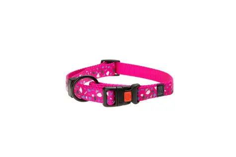 Karlie ASP Mix&Match Halsband rosa CHIP-Motiv - Größe S 30-45cm 15mm