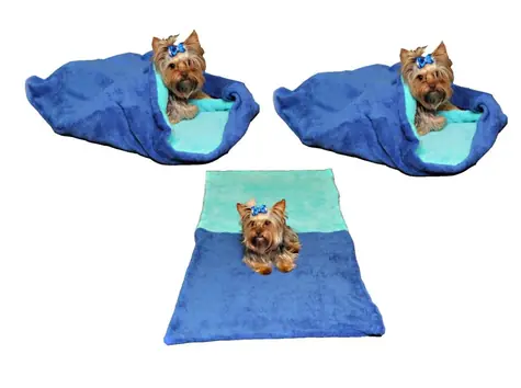 Marysa 3in1 Hundebett blau-türkis - Größe XL