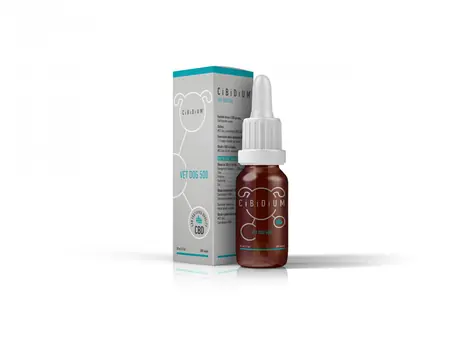 CiBiDiUM VET DOG 500 Tropfen mit CBD-Gehalt