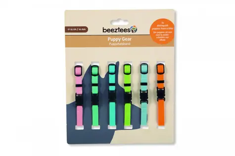 Beeztees Halsband für Welpen, 6 Stück, 17-25 cm x 10 mm