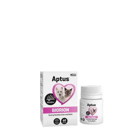 Aptus Biorion 60 Tabletten (Haut und Fell) / Ergänzungsfuttermittel für Hunde und Katzen