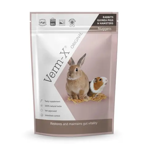 VERM-X Natürliche Nuggets gegen Darmparasiten für Nagetiere 180 g