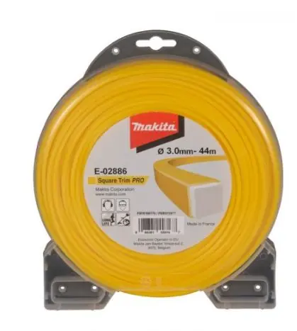 Makita E-02886 - Nylonsaite Pro 3,0 mm eckig gelb / 44 m