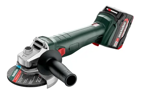Metabo W 18 L 9-125 Quick / Akku-Winkelschleifer / 18V / Durchmesser 125 mm / 8500 U/min / metaBOX / 2x 5,2Ah / Ladegerät