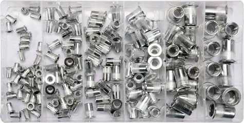 YATO YT-36460 / Nietmuttern-Aluminium-Set 150 Stück / M3-M10