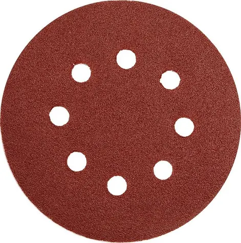 YATO YT-83452 / Schleifpapier mit Löchern / Durchmesser 125 mm / Körnung 60 / Klettverschluss / 5 Stk