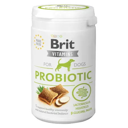 Brit Vitamins Probiotic 150 g / Kauvitamine / für Hunde mit Verdauungsproblemen oder Hunde, die Antibiotika einnehmen