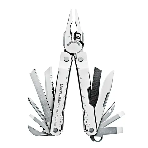 Leatherman Multitool SUPER TOOL 300 Silber / Multitool / 19 Werkzeuge / 272 g