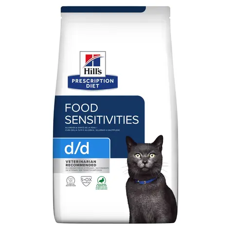 Hill's PD Feline Duck & Green Pea 1,5 kg / Granulat für Katzen / Allergien und Unverträglichkeiten