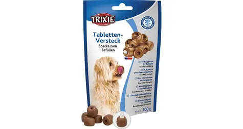 TRIXIE 25841 Tablettenvorrat - Leckerli zum Befüllen mit Medikamenten 100 g