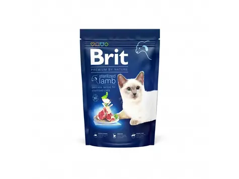 Brit Premium by Nature Cat Sterilized Lamb 1,5 kg / Premiumfutter / für erwachsene kastrierte Katzen