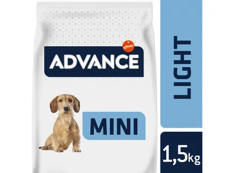 ADVANCE DOG MINI Light 1,5kg / Granulat für Hunde / für erwachsene Hunde kleiner Rassen