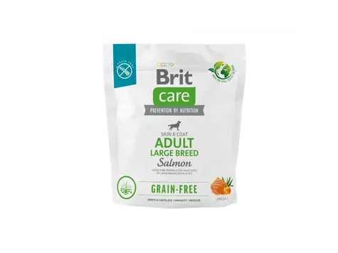 Brit Care Dog Grain-free Adult Large Breed - Lachs und Kartoffeln 1kg / Hundefutter / für ausgewachsene Hunde großer Rassen