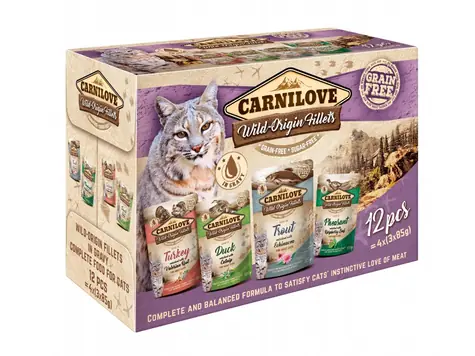 Carnilove Katzenbeutel MULTIPACK (12x85g) / Beutel für Katzen