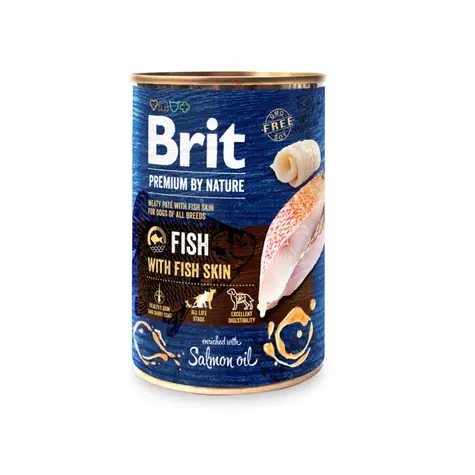 Brit Premium by Nature Fisch mit Fischhaut 800 g / Dose für Hunde