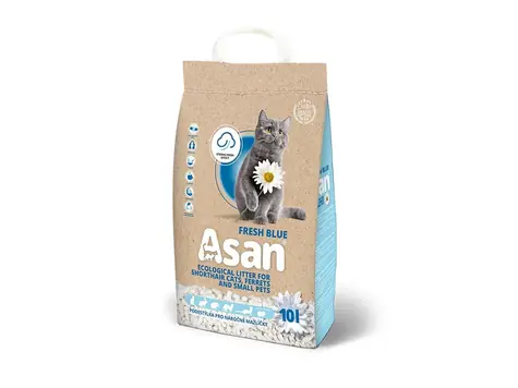 Asan Cat Fresh Blue Ökostreu für Katzen und Frettchen 10l (2kg)
