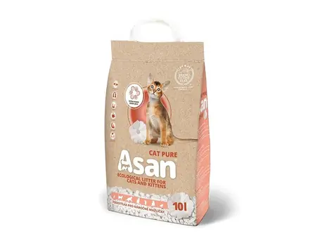 Asan Cat Pure Ökostreu für Katzen und Frettchen 10l (2,5kg)