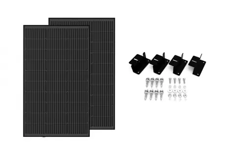 EcoFLow Set aus zwei starren 100-W-Solarmodulen inkl. Montagesätze