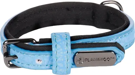 Flamingo Leza Halsband mit Neoprenpolsterung blau XXS