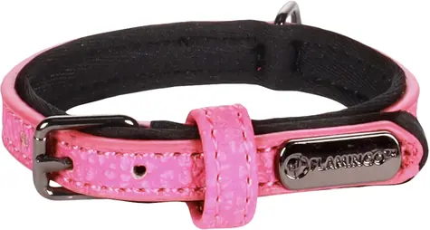 Flamingo Leza Halsband mit Neoprenpolsterung rosa XXS