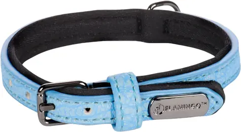 Flamingo Leza Halsband mit Neoprenpolsterung blau XS