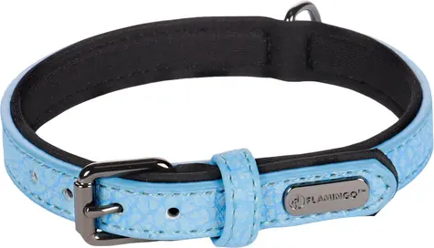 Flamingo Leza Halsband mit Neoprenpolsterung blau S