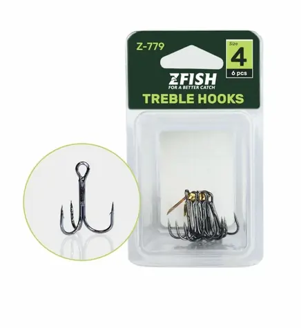 Zfish Drillinge Z-779 Größe 1/0 5St