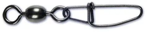 Black Cat Wirbel mit Karabiner Cross Lock Wirbel Größe 3/0 70kg 5 Stk