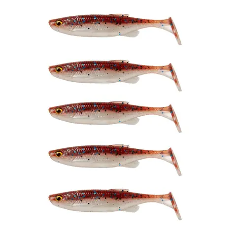 Savage Gear Gummiköder Fat Minnow T-Tail 7,5 cm 5 g Schmelz 5 Stück