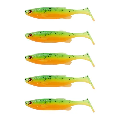 Savage Gear Gummiköder Fat Minnow T-Tail 13cm 20g Firecracker 5St