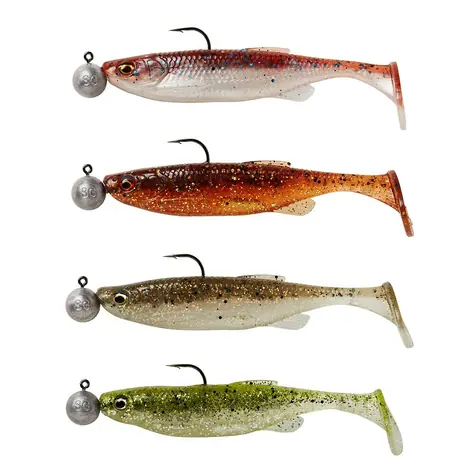 Savage Gear Gummiköder Fat Minnow T-Tail RTF S 13 cm 20 g klare Wassermischung