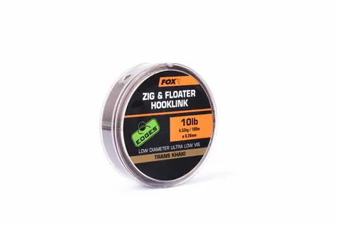 FOX Zig und Floater Line Hooklink Trans Khaki 100m 0,26mm 10lb