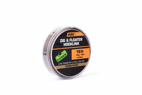 FOX Zig und Floater Line Hooklink Trans Khaki 100m 0,30mm 15lb