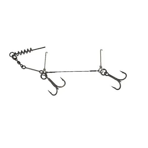 Savage Gear Rig 1x7 Titanium Corkscrew Stinger Größe 2/0 23kg