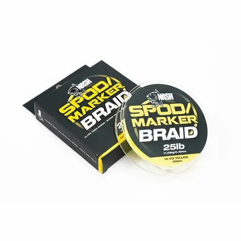 Nash Line Spod und Marker Braid Hi-Viz Gelb 300 m 0,18 mm 25 lb 11,3 kg