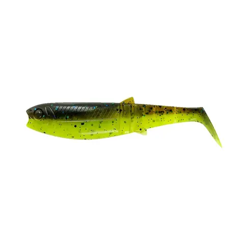 Savage Gear Gummiköder Cannibal Shad 12,5 cm 20 g Chartreuse Pumpkin 4 Stück